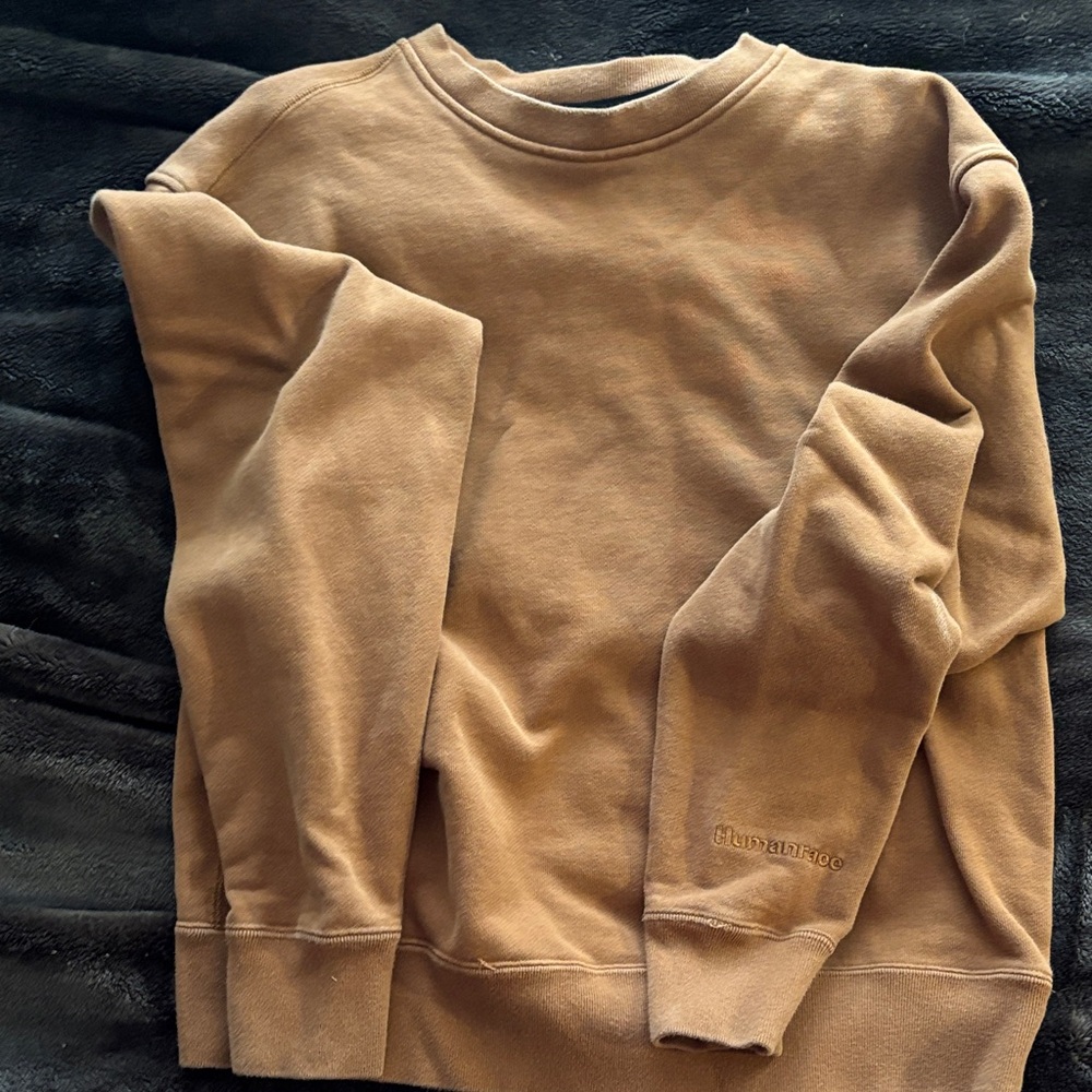 Adidas Humanrace Tan Crewneck Men's Sweater